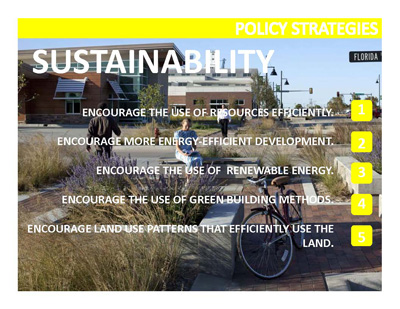 Sustainability slide