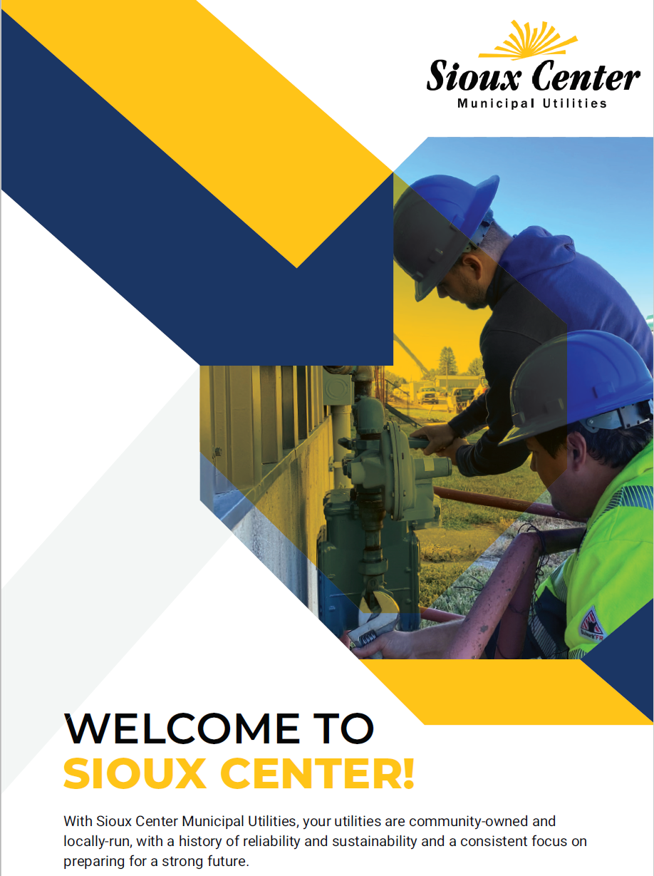 Cover of booklet with utility workers