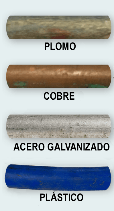 Pieces of water pipe